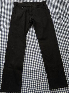 Levi's Black Straight Jeans
